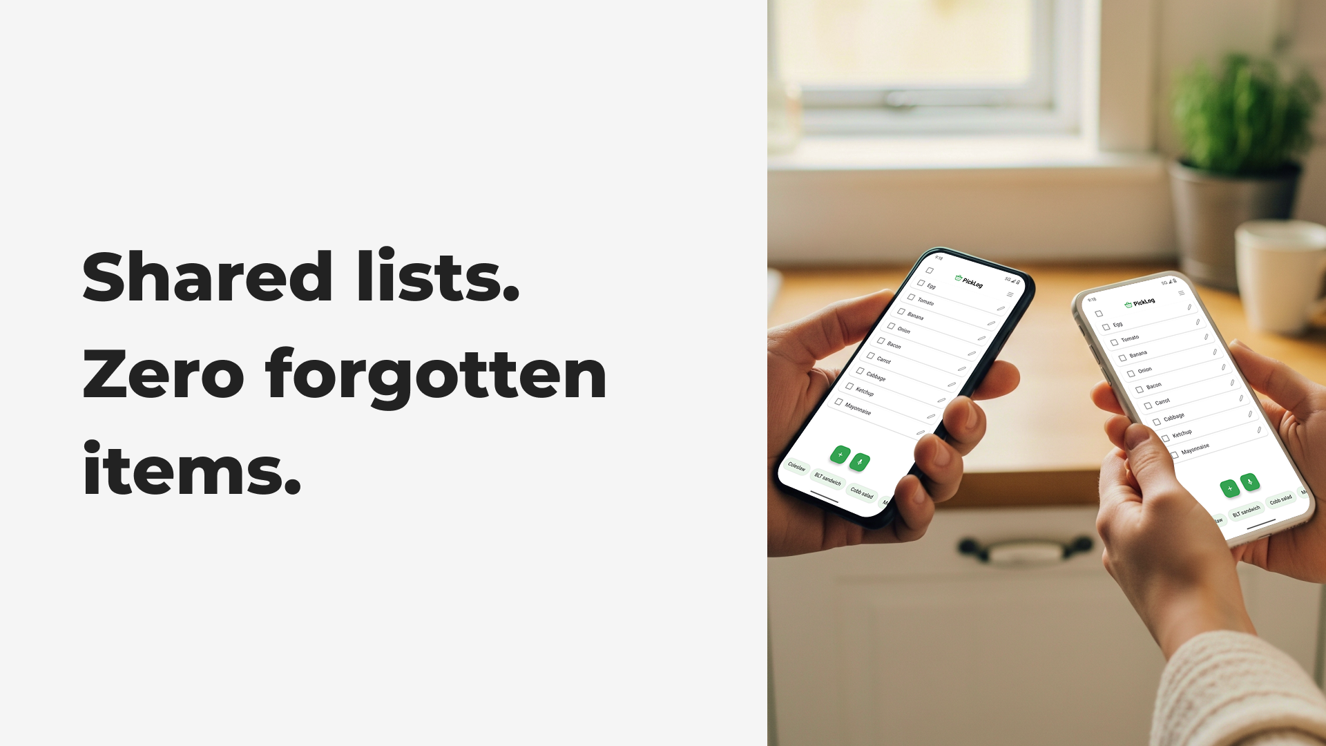Share notes with family and never forget to buy anything again.